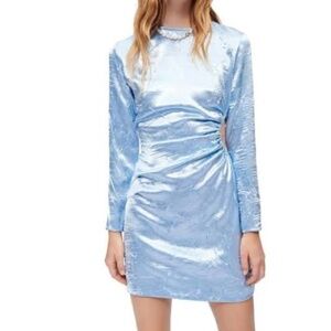 Maje Rilexette cutout mini dress